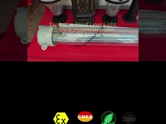 T8 라인러 반성식 스테인레스 스틸 Grp 폭발 방지 형광등 단일 튜브