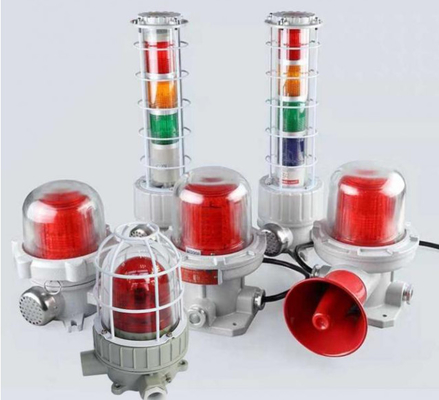 방수 폭발 방지 LED 라이트 경보 청각 및 시각 경보 5-40W 180DB 150 번 / 분