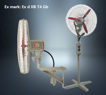 ATEX 인증 폭발 방지 회전 팬 6600-1800m3/h IP54 화학 석유 및 가스 광업 산업에 안정적 에너지 효율