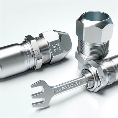 10-14mm Ex Proof Cable Gland with Single Wire Armor and Smooth Surface CE ROHS ISO9001 인증