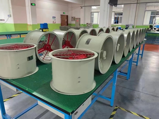 산업용 1450r/m 폭발 방지 배기 300mm 지름 팬 안전 및 고성능 환기 위험 지역