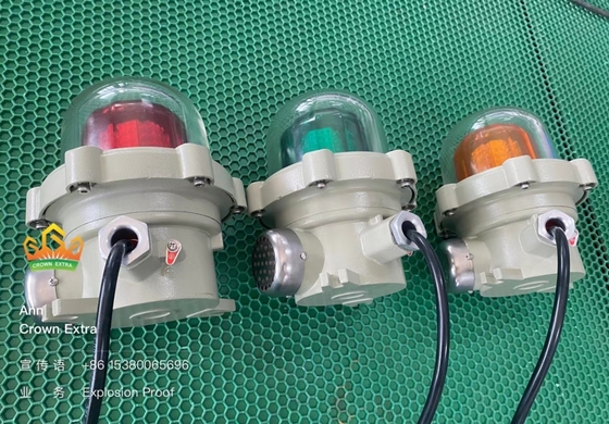 ATEX 인증 폭발 방지 경보등 150min 플래시 주파수 전압 220VAC 50HZ 24VDC