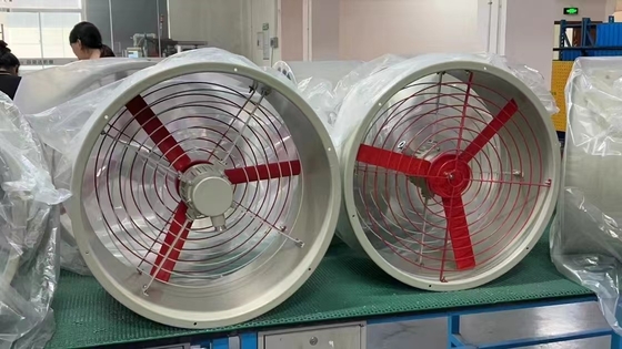 산업용 1450r/m 폭발 방지 배기 300mm 지름 팬 안전 및 고성능 환기 위험 지역