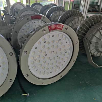 폭발 불투명 ATEX LED 하이 베이 라이트 150Watt 120lm/w 해상 해상 항구 터미널