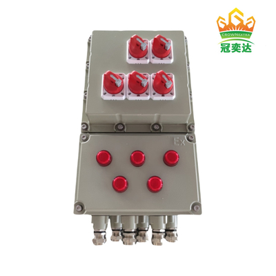 방화 방지 IP66 Ex Db Eb IIC T6 Gb Ex Tb IIIC T80.C Db 벽에 장착 된 알루미늄 제어판