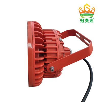 폭발 방지 LED 베이 라이트 ATEX IP66 해양 등급 알루미늄 선박 오프해 오일 175lm/와트 295V