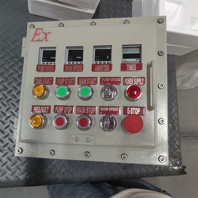ATEX CNEX 등급 Ex d 방화 방지 패널 박스 장치 IP66 WF2 사용자 정의 케이블 입구 295Vac로 위험한 지역