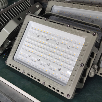 ATEX 폭발 방지 200W LED 홍수등 - 50000Hrs, 130Lm/W, 120° 빔 (60°/90° Opt), 구역 2/21/22