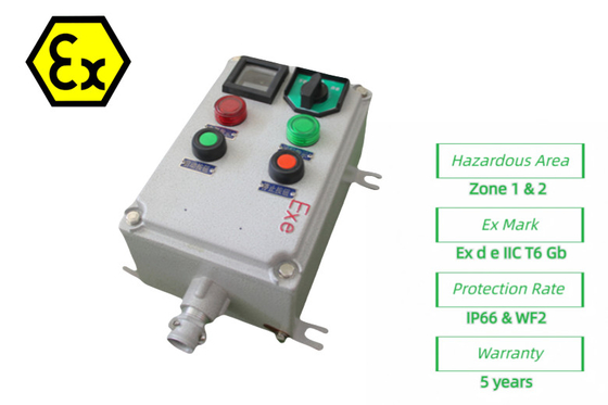 ATEX 안전 엑스 펌프 제어 스테이션 불투명 전기 제어 상자 220/380Vac G1/2",G3/4",G1,G1.1/4",G1.1/2",G2