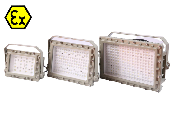 석유 및 가스 산업용 위험 구역 1의 폭발 방지 LED 조명 장치 야외 조명 장착 장치 180lm/watt