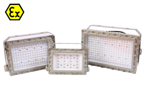 석유 및 가스 산업용 위험 구역 1의 폭발 방지 LED 조명 장치 야외 조명 장착 장치 180lm/watt