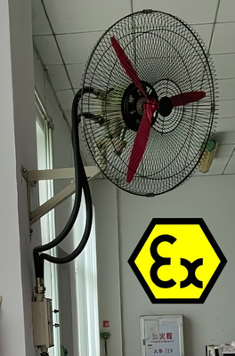 ATEX 인증 폭발 방지 회전 팬 6600-1800m3/h IP54 화학 석유 및 가스 광업 산업에 안정적 에너지 효율