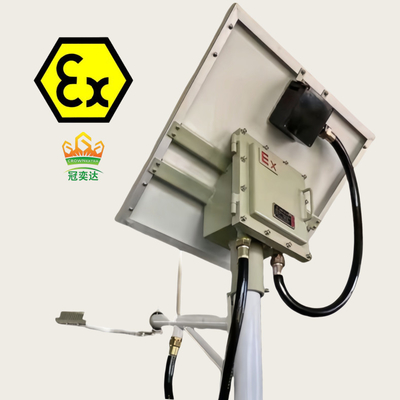 폭발 방지 태양광 거리 조명 ATEX IECEx 승인 WF2 IP66 100 와트 140lm