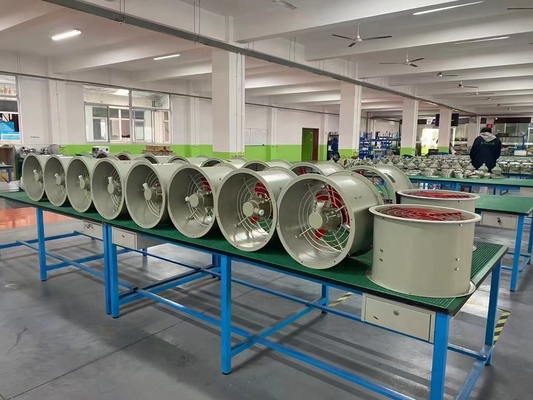 200~750mm 지름 스파크 방지 환기 팬 2000~10800m3/h CFM 산업 환기