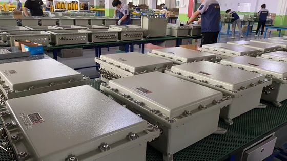 ATEX 방폭 제어 스테이션 220/380VAC 방염 전기 제어함, 다양한 나사산 크기 G1/2" ~ G2"