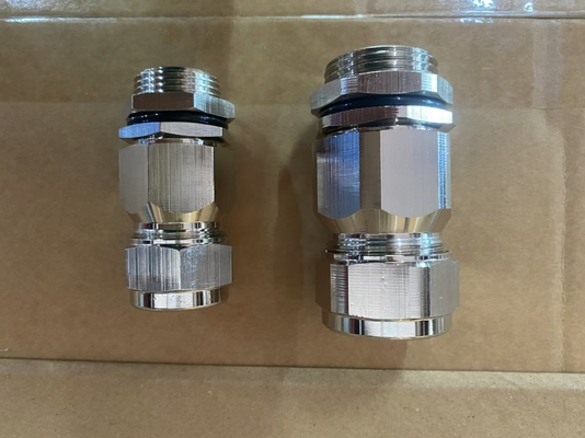 ATEX Ex Proof Cable Gland -20.C ~ 80.C 부드러운 은 껍질 IECEx 인증
