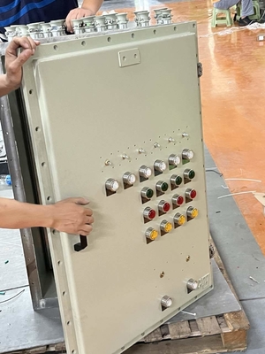 ATEX CNEX CXM 시리즈 방화 방지 조명 배포 상자 Ex D IIC IP66 알루미늄 위험 구역에 이상적입니다