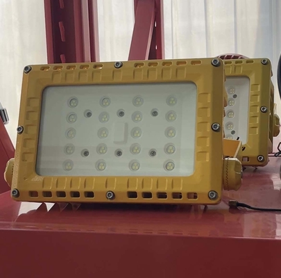 ATEX Ex  임시 옥외 방폭 LED 투광등 - 100 W, IP65, 알루미늄 하우징 플레이트, 120–130 lm/W