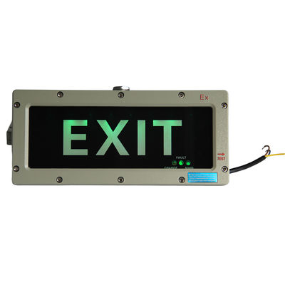 ATEX CE IP66 인증 방폭 LED 비상구 표지등 5700K 색온 3W 고휘도 LED 광원, 화학 공장 및 주유소용