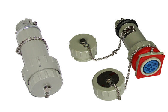IP66 보호 등급 방폭 플러그 및 소켓, 정격 전류 63A, 황동 코팅 실버 코어, 위험 환경에 적합