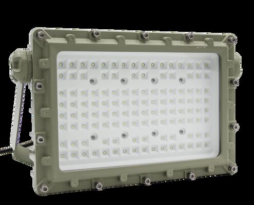ATEX 알루미늄 합금 셸 구역1,2 고전력 200W 240W LED 플라드 라이트 폭발 방지 IP66 등급 6000-6500K OEM ODM