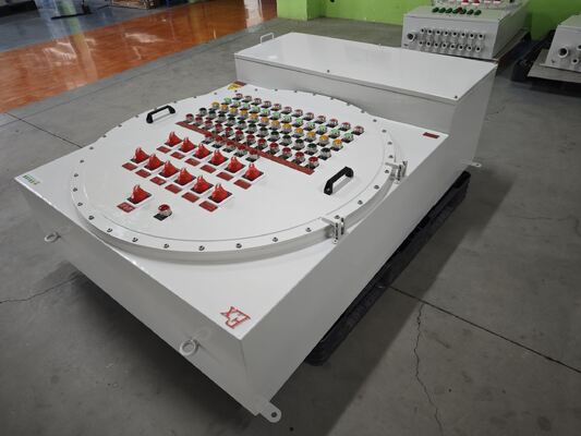 크라운 추가 조명 ATEX 인증 110/220/380/460V 전신 단절 상자 화학 가공 공장에 적합