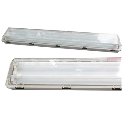 2x48" 방폭 LED 튜브 조명 – 115lm/W 위험 산업 지역용 ABS 하우징
