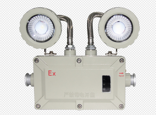 2*4.5w 비상 이중 헤드 라이트 벽 장착 된 ATEX LED 폭발 방지 조명 비상 조명 위험 장소