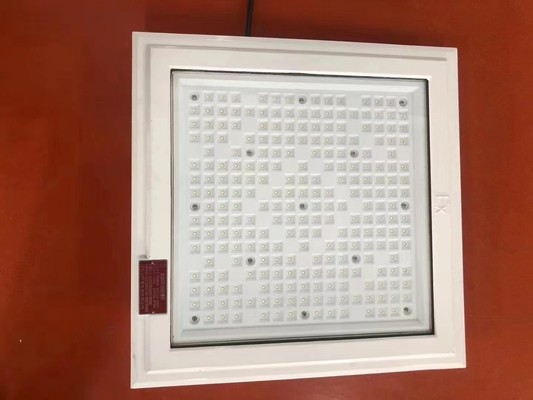 ATEX 18*18 인치 사각형 모양의 폭발 방지 조명 100w 130lm/w 주유소 조명 5년 보증